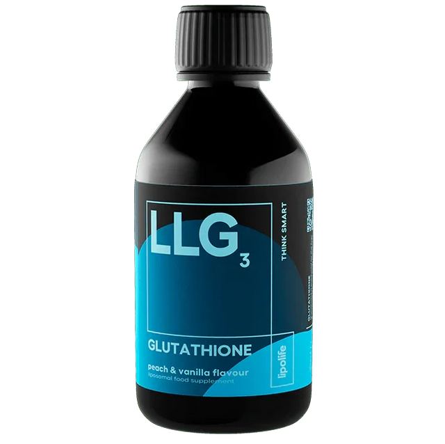 LLG3 Liposomal Glutathione (Peach & Vanilla Flavour) 240ml – Lipolife - welzo