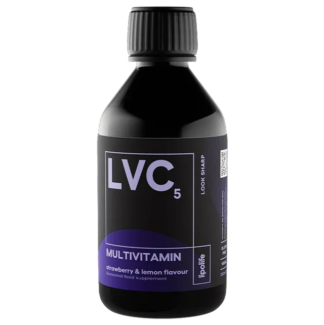 LVC5 - Liposomal Multivitamin - Strawberry & Lemon, 250 ml - lipolife - welzo