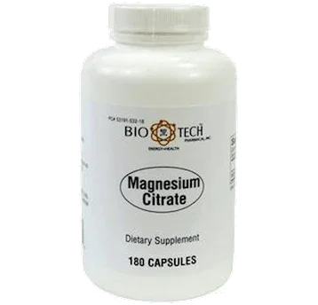 Magnesium Citrate (180 caps) - BioTech - welzo