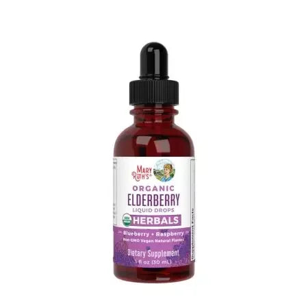 MaryRuth Elderberry Drops (Blueberry + Raspberry) 1 oz