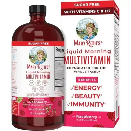 MaryRuth Liquid Morning Multivitamin, Raspberry