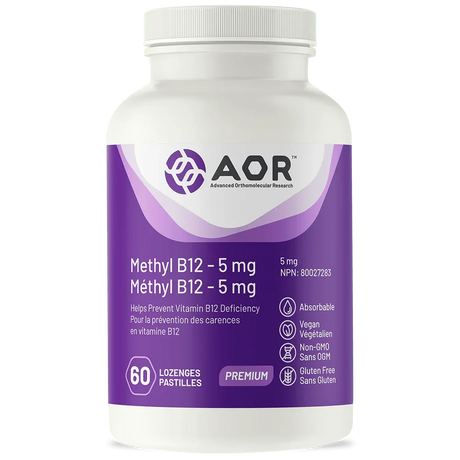 Methyl B12 5mg - 60 lozenges - AOR - welzo