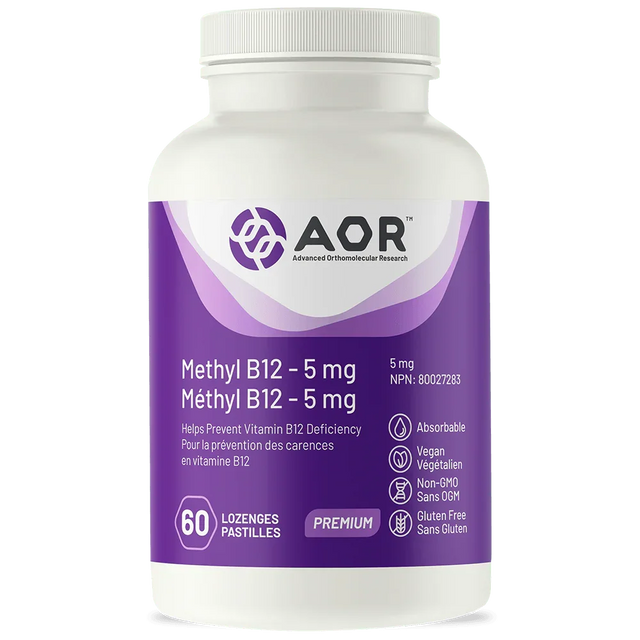 Methyl B12 5mg - 60 lozenges - AOR - welzo