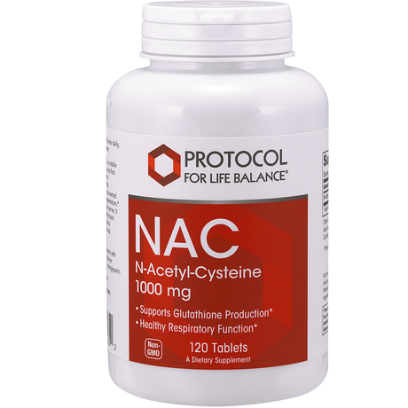 NAC 1,000mg 120 tablets - Protocol For Life Balance - welzo