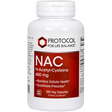 NAC N-Acetyl-Cysteine, 600 mg, 100 Veg Capsules - Protocol for Life Balance - welzo