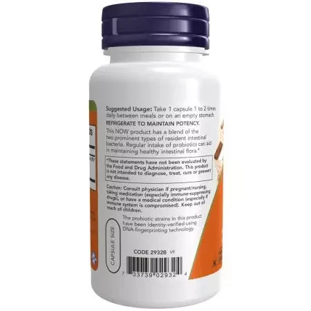 Now Foods 8 Billion Acidophilus & Bifidus Veg Capsules