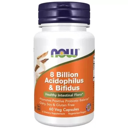 Now Foods 8 Billion Acidophilus & Bifidus Veg Capsules