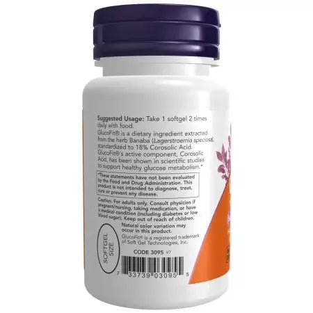 Now Foods GlucoFit 60 Softgels