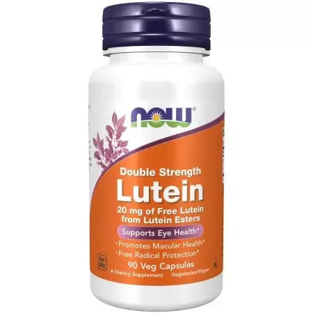Now Foods Lutein 20mg 60 Veg Capsules 90