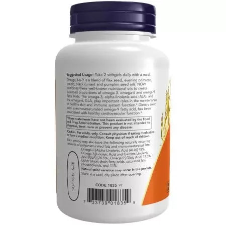 Now Foods Omega 369 1000 mg Softgels