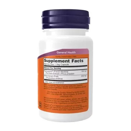 Now Foods Pycnogenol 60 Veg Capsules