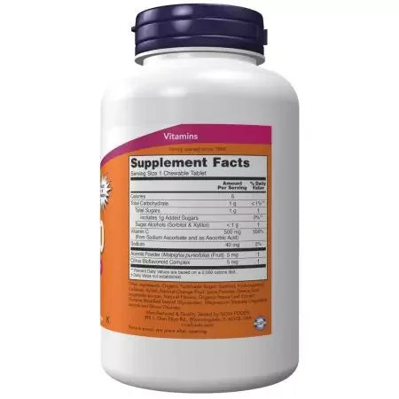 Now Foods Vitamin C500 100 Chewable Lozenges
