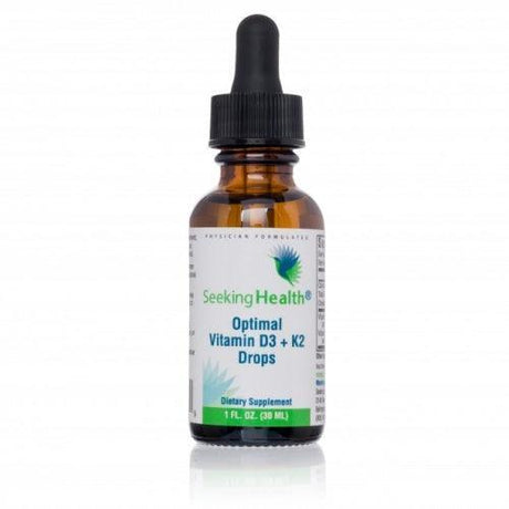 Optimal Vitamin D3 + K2 Drops (30ml) - Seeking Health - welzo