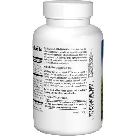 Planetary Herbals InflamaCare 1,165mg 60 Tablets