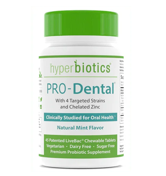 Pro-Dental Probiotics (Natural Mint Flavour) 45 Chewable Tablets – Hyperbiotics - welzo