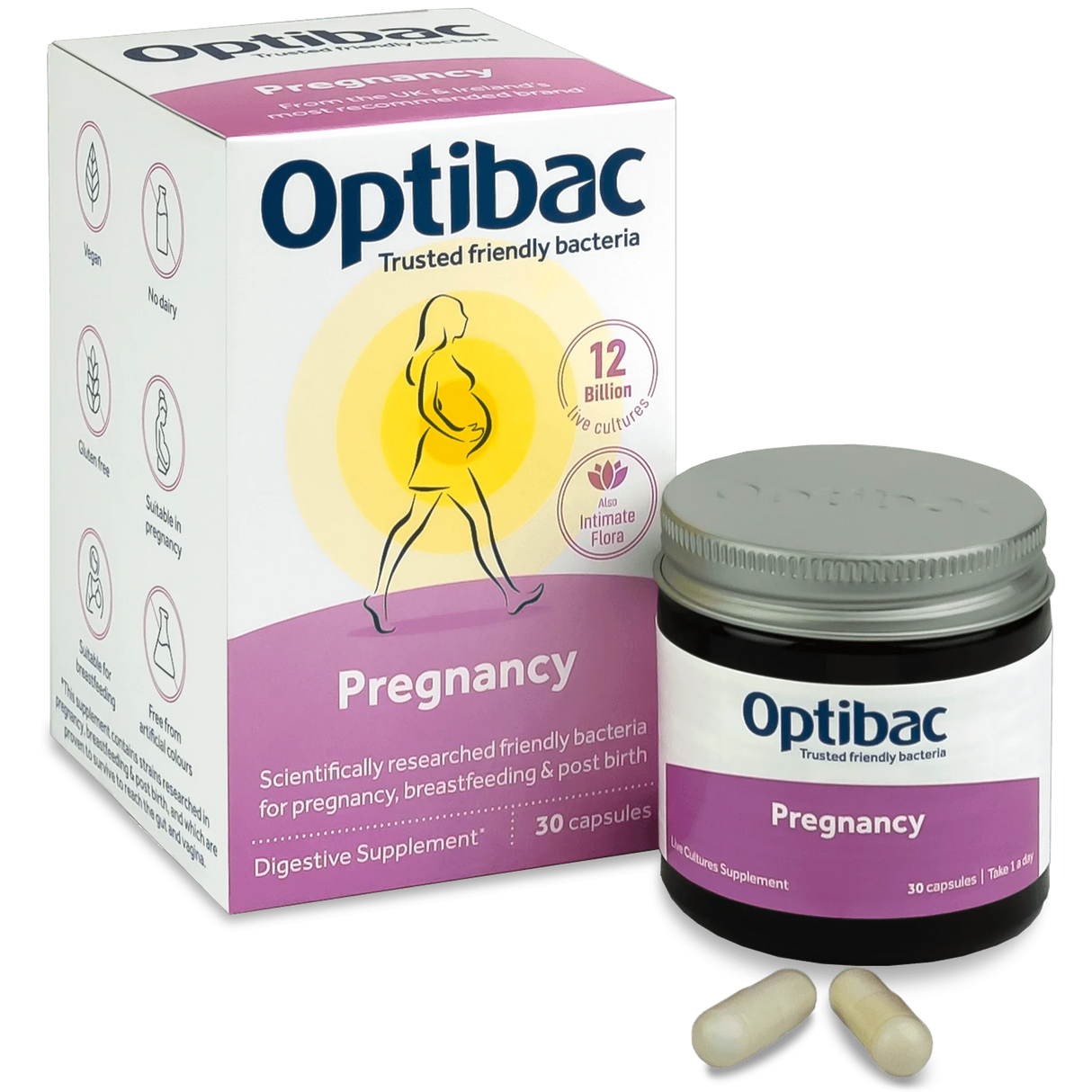 Probiotics For Pregnancy, 30 capsules - OptiBac - welzo
