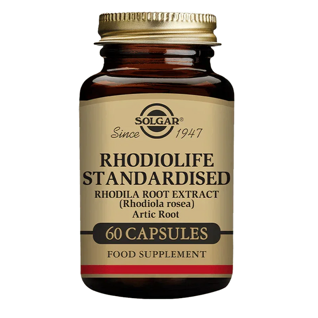 Rhodiola Standardised Rhodiola Root Extract, 60 Veggie Caps - Solgar - welzo