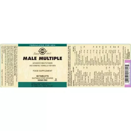 Solgar Male Multiple Tablets Pack