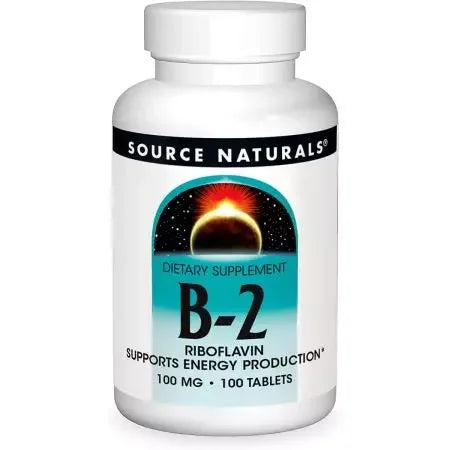 Source Naturals Vitamin B2 100mg 100 Tablets