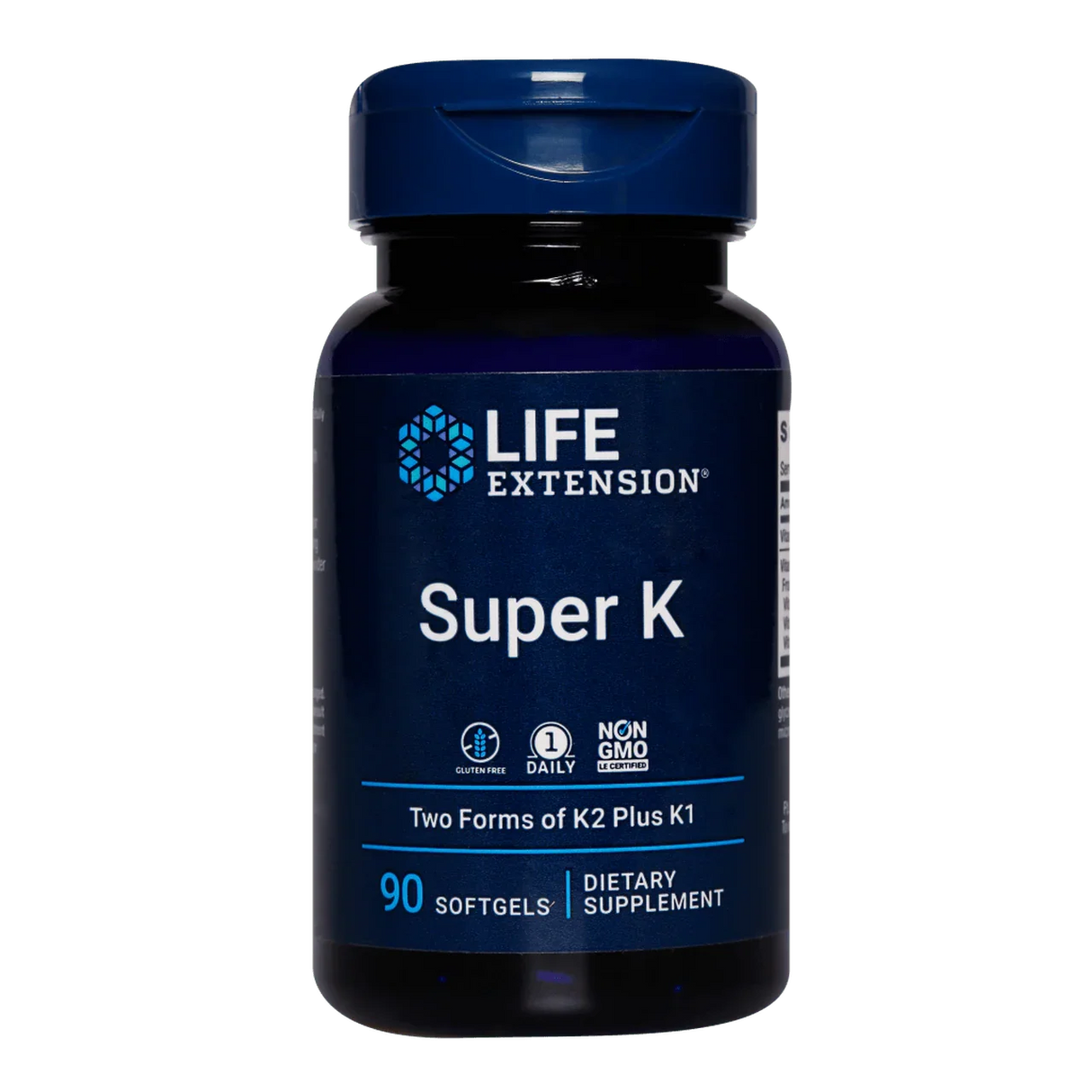 Super K (vitamin K2) with Advanced K2 Complex - 90 Softgels - Life Extension - welzo