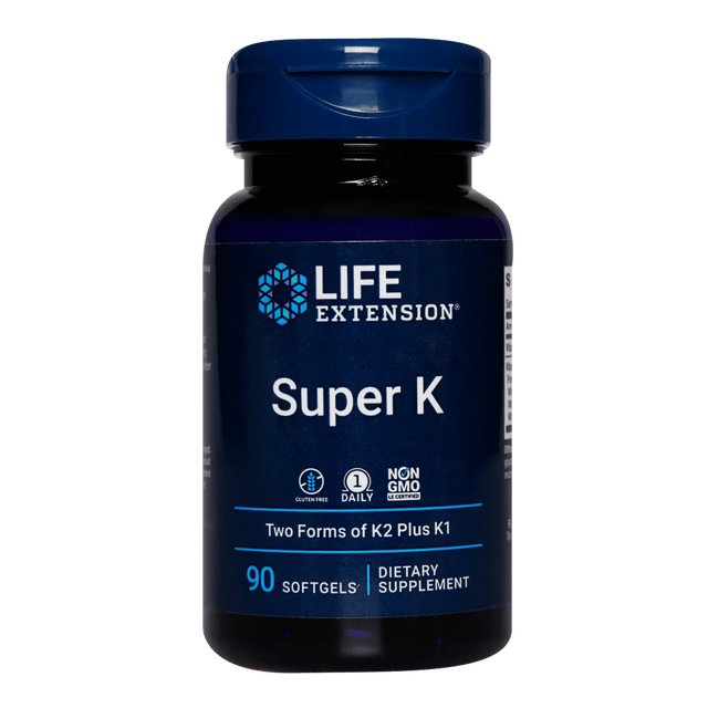 Super K (vitamin K2) with Advanced K2 Complex - 90 Softgels - Life Extension - welzo