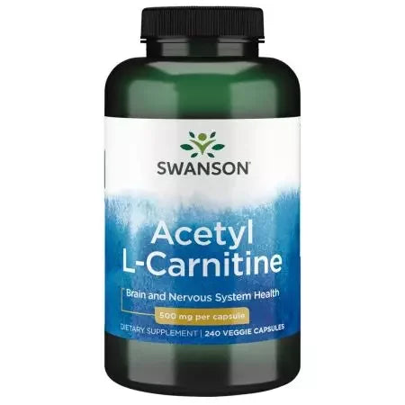 Swanson Acetyl LCarnitine 500 mg Veg Capsules