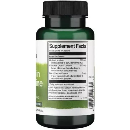 Swanson Curcumin & Berberine with Black Pepper 60 Capsules