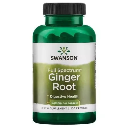 Swanson Ginger Root 540 mg 100 Capsules