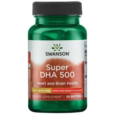 Swanson Super DHA 500 500mg 30 Softgels