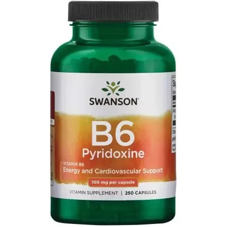 Swanson Vitamin B6 Pyridoxine 100mg Capsules