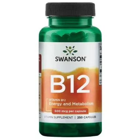 Swanson Vitamin B12 500mcg Capsules