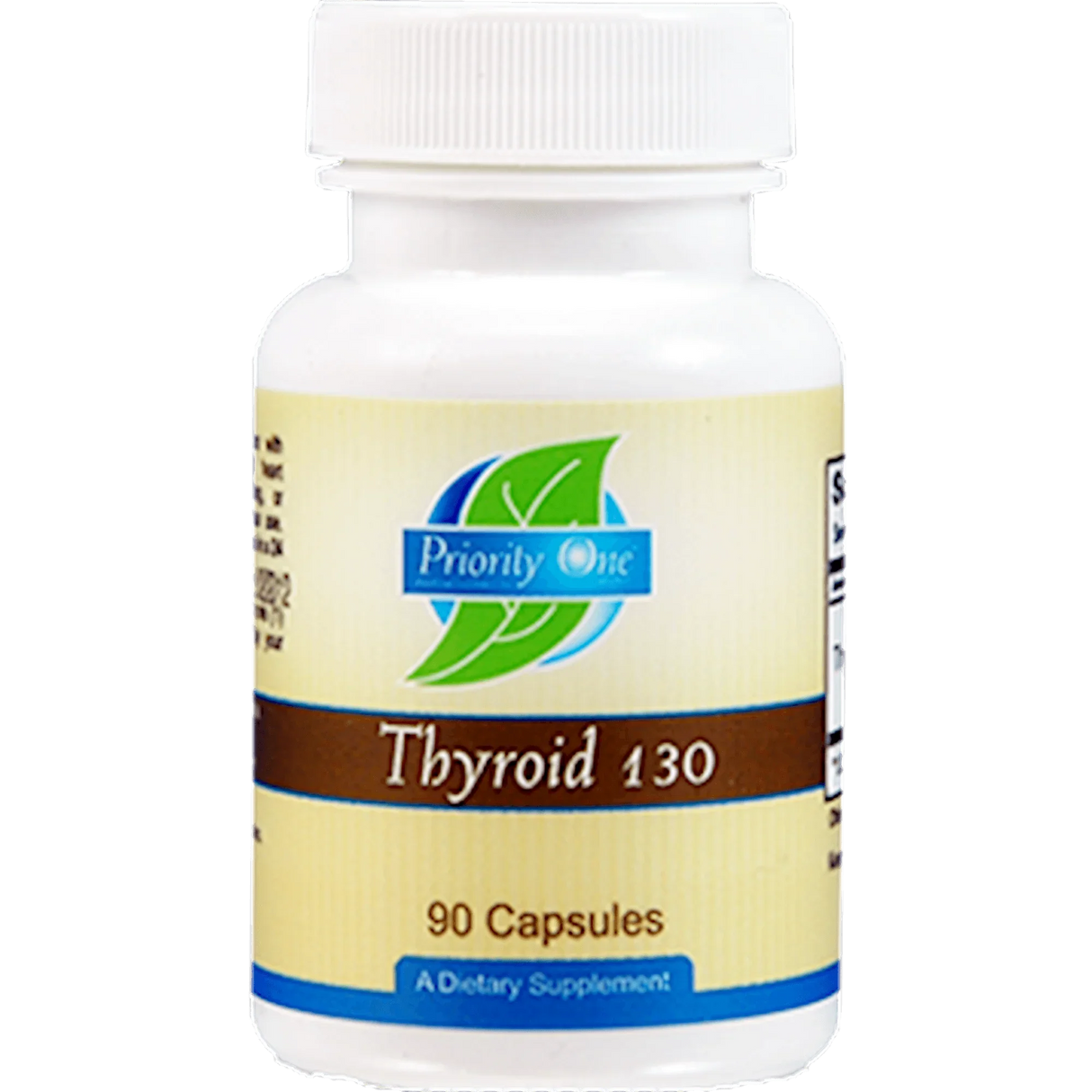 Thyroid 130mg 90 capsules - Priority One Vitamins - welzo