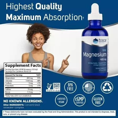 Trace Minerals Ionic Magnesium 400mg