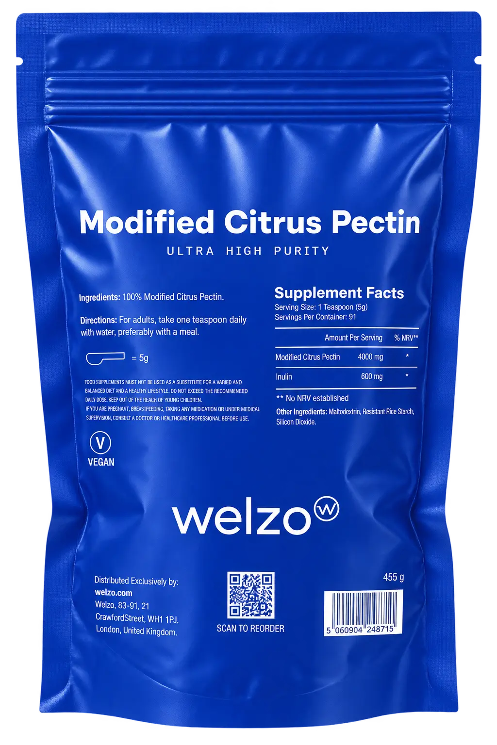 Ultra Purity modified citrus pectin powder for cellular detox – view 6