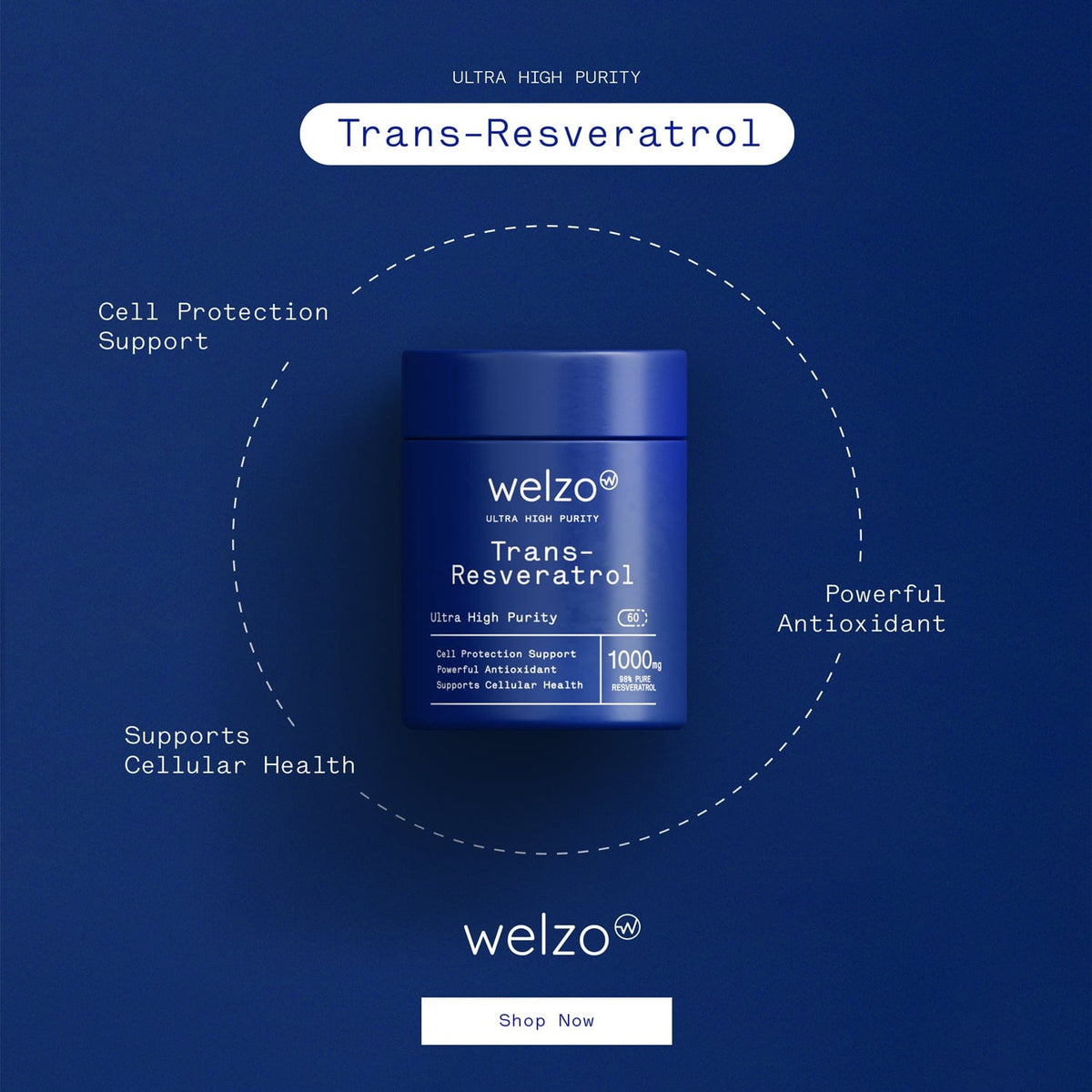 Welzo Platinum Longevity bundle full-body MOT NMN resveratrol TMG – view 10