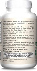 Jarrow Formulas Bile Acid Factors, 120 Capsules