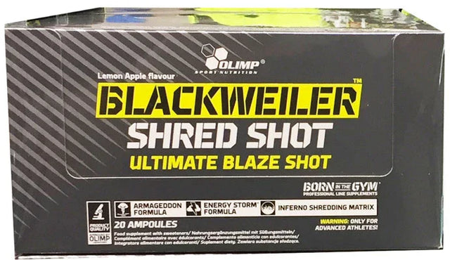 Olimp Nutrition Blackweiler Shred Shot, Lemon Apple - 20 x 60 ml.