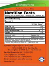 Now Foods Organic Spirulina 1000 mg 120 tabs