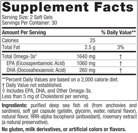 Nordic Naturals EPA Xtra (Lemon) - 60 Soft Gels