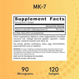 Jarrow Formulas MK-7 (Vitamin K2) 90mcg 120 Softgels