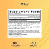 Jarrow Formulas MK-7 (Vitamin K2) 180mcg - 30 Softgels