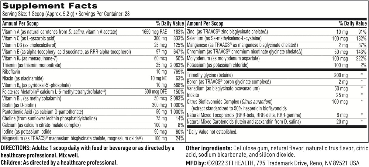 Klaire Labs VitaSpectrum Powder Berry Pomegranate Flavour, 165g