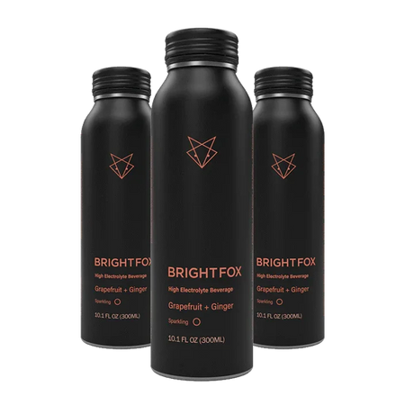 BRIGHTFOX Sparkling Electrolyte Beverage 12x300ml Grapefruit & Ginger