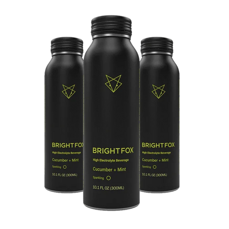 BRIGHTFOX Sparkling Electrolyte Beverage 12x300ml Cucumber & Mint