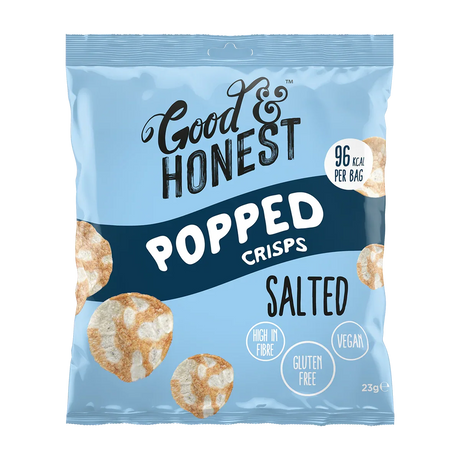 Good & Honest Popped Crisps 24x23g Sea Salt