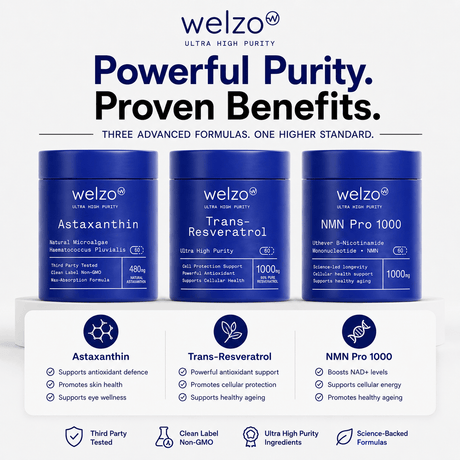 Ultra Purity Healthy Ageing Stack NMN resveratrol astaxanthin – view 2