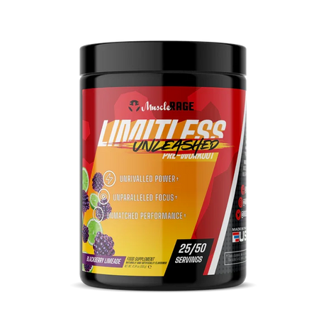 Muscle Rage Limitless Unleashed 350g Blackberry Limeade