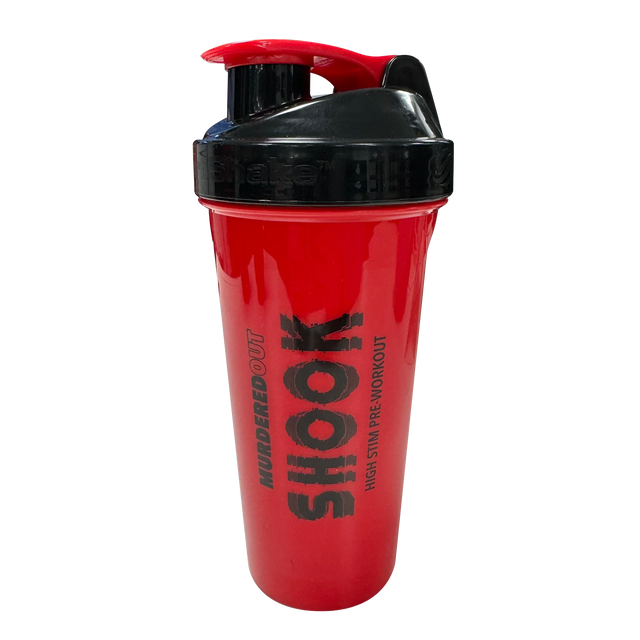 Murdered Out Smartshake Shook Shaker 600ml Red & Black