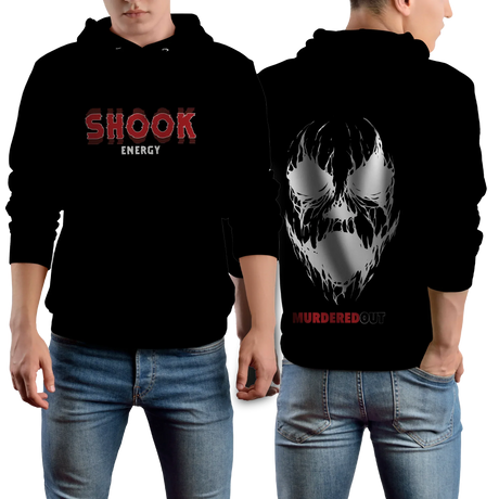 Murdered Out Shook Hoodie Small Black
