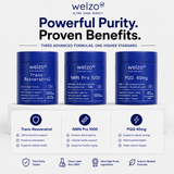 Ultra Purity NMN trans-resveratrol PQQ cellular energy bundle – view 2